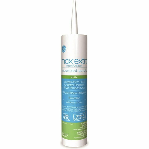 Totalturf 10.1 oz Pro Siliconized Acrylic Caulk, White TO3313275